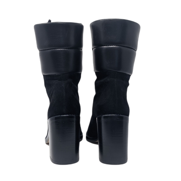 NEW Stuart Weitzman Watson Black Lace Up Boot Size 6 - Picture 4 of 8